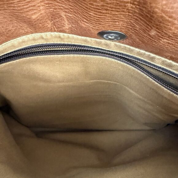 Frye Oliver Leather Messenger Bag Work School Travel Computer Laptop - Picture 12 of 16